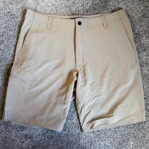 Lee‎ Men's Beige Flat Front Shorts